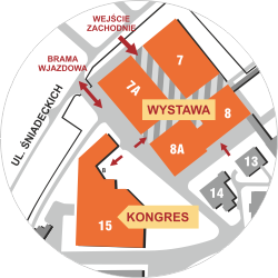 Plan pawilonów wystawowych