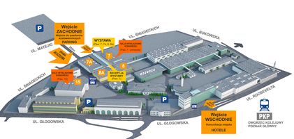 Plan pawilonów wystawowych