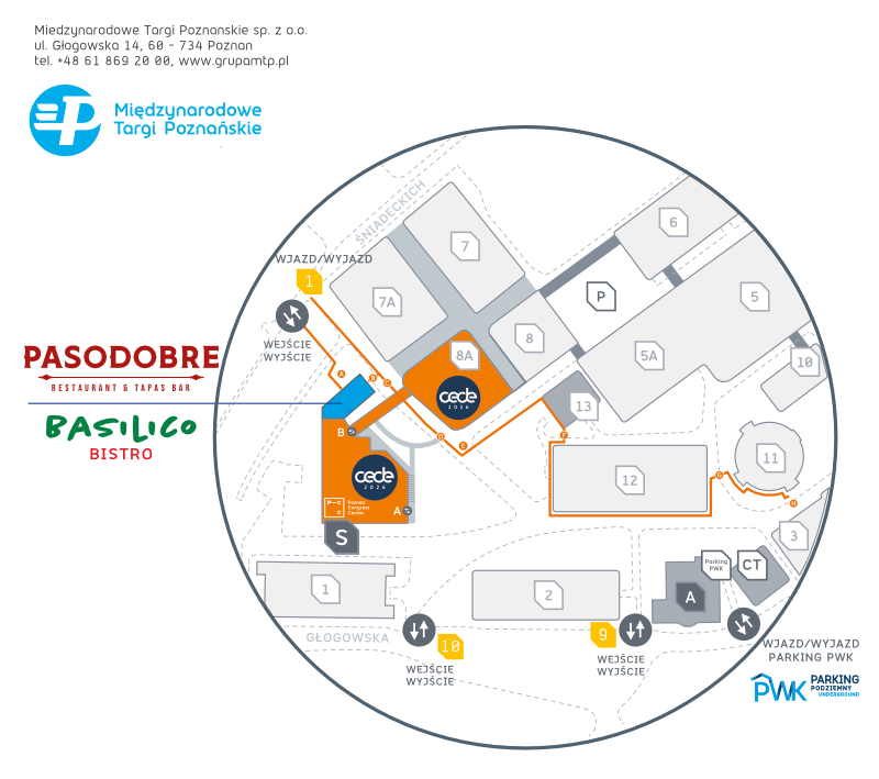Plan terenów targowych